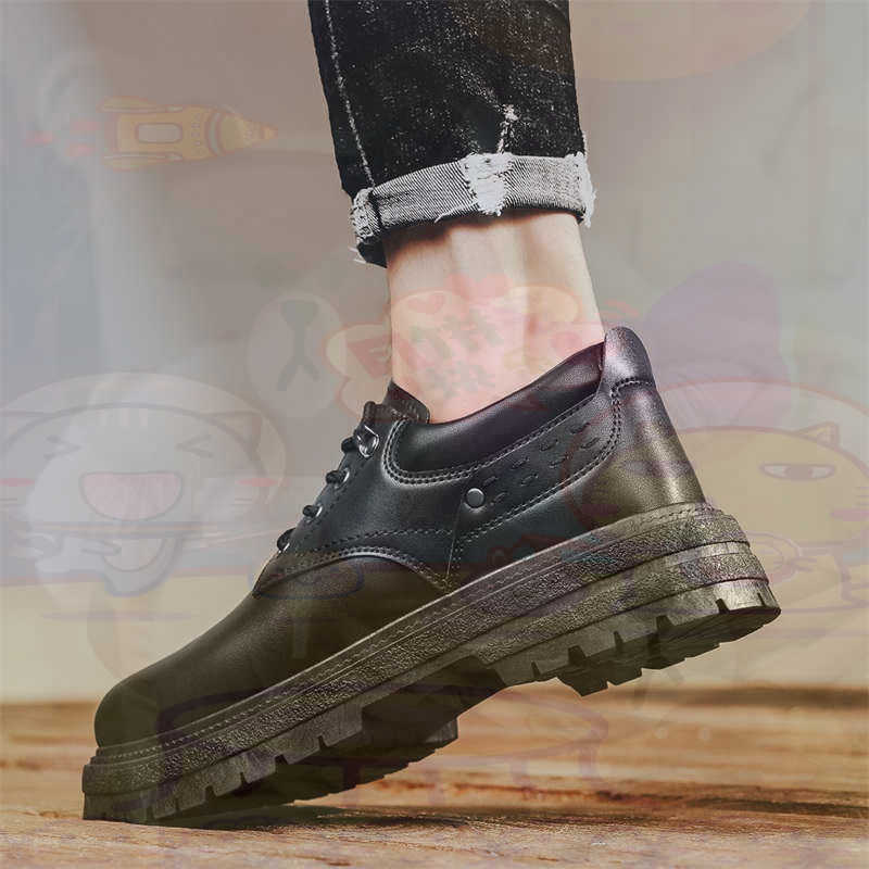 Home Gym Outdoor Ideas - Sepatu Pria Tenis Pelatih Fashion Kulit