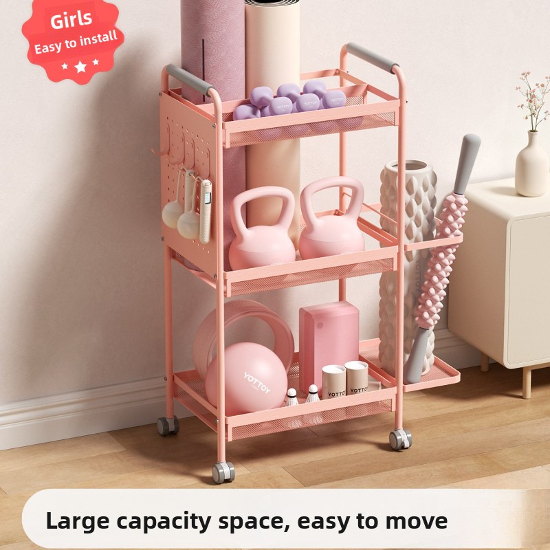 Home Gym Folding Rack - Rak Penyimpanan Besi Minimalis Multi Lapis