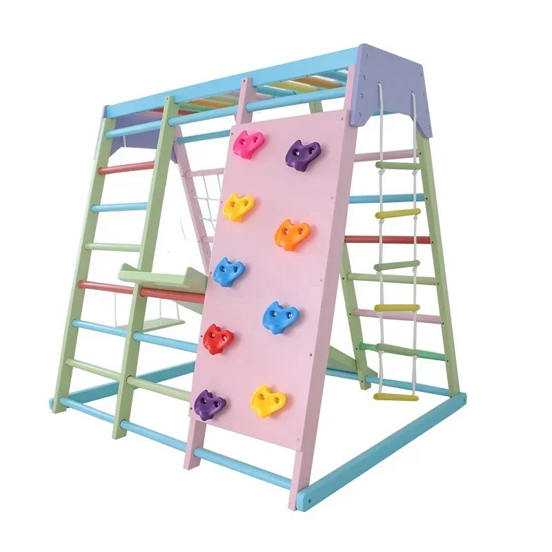 Home Gym Kids - Perlengkapan Panjat Kayu Anak untuk Dalam