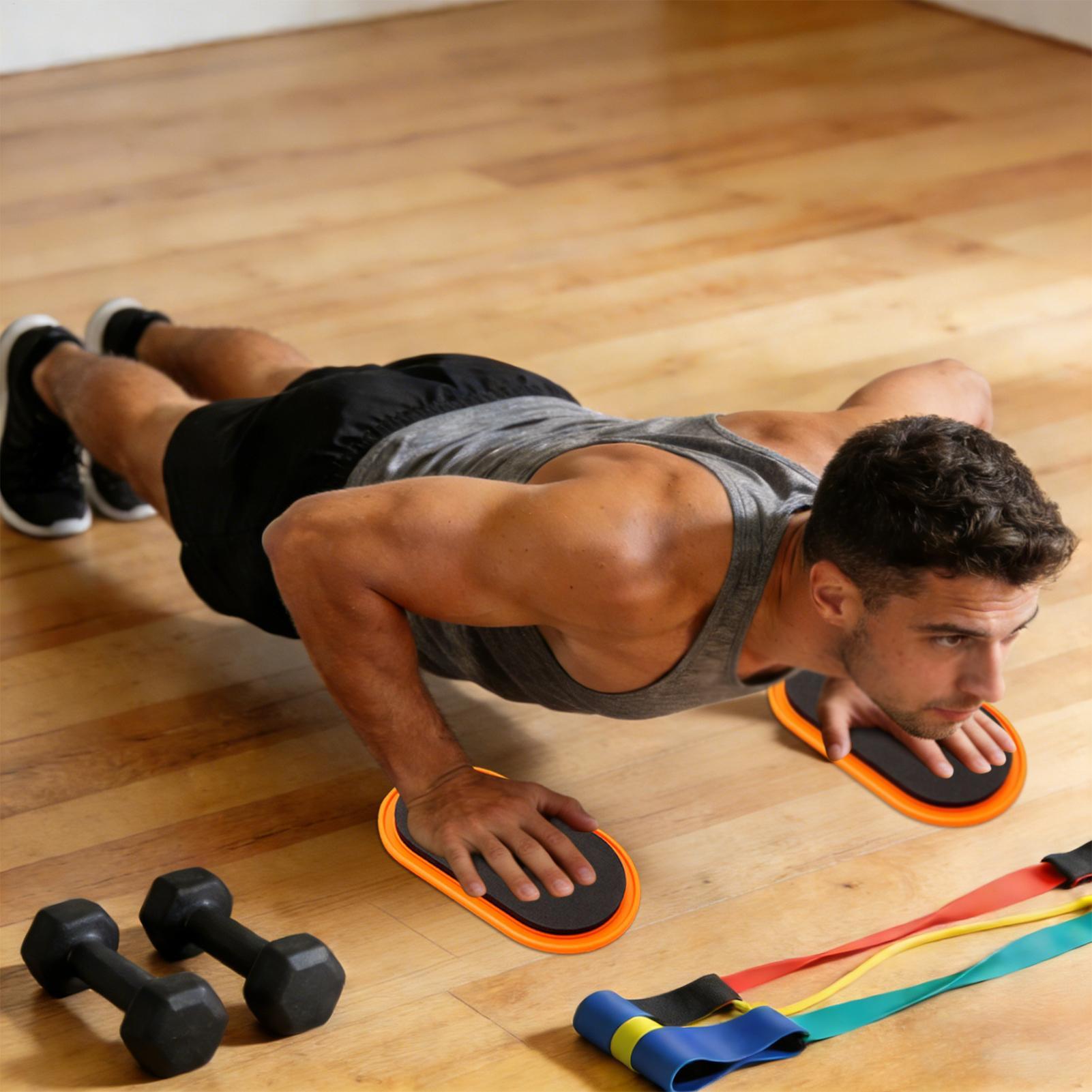 Home Gym Routine - Slider Olahraga Bentuk Oval Peralatan Geser