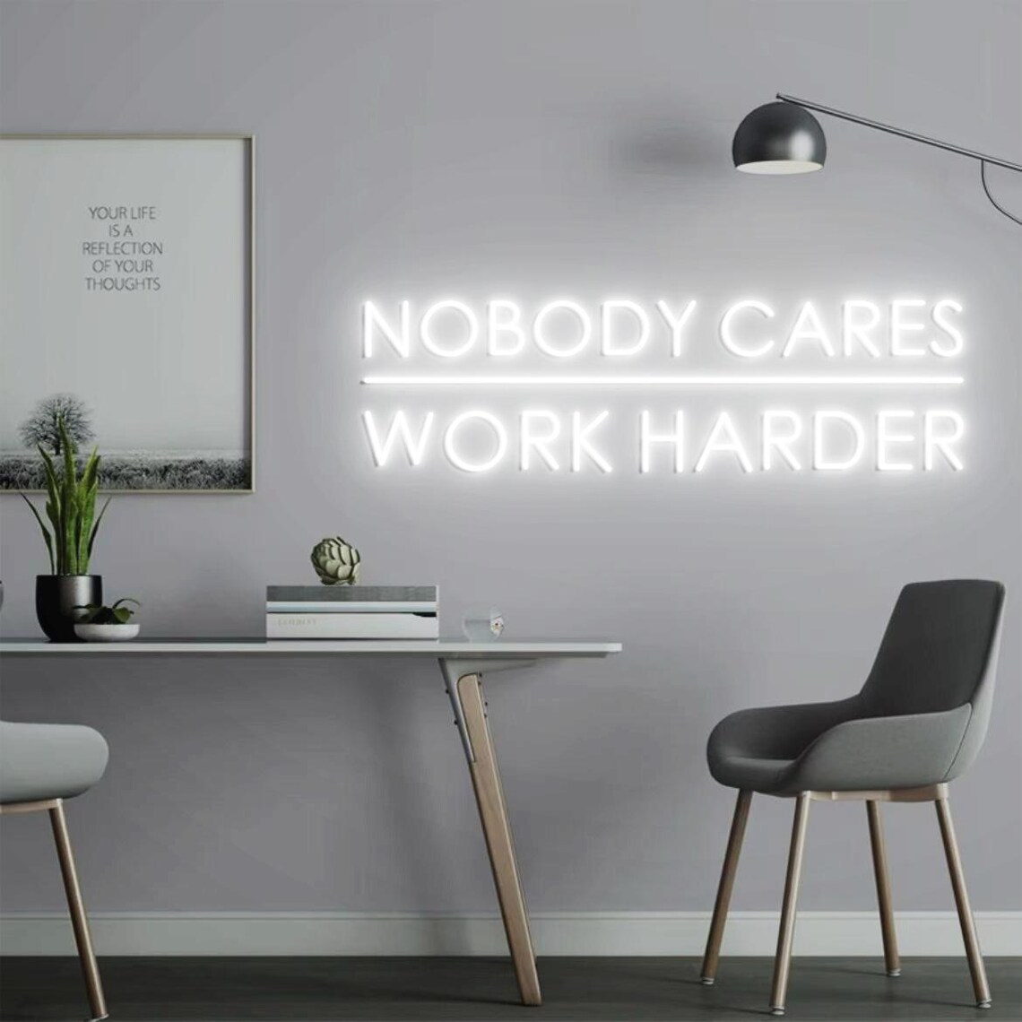 Neon Sign 'Tidak Ada Yang Pedu - Home Gym Outdoor Ideas ulasan dan harga