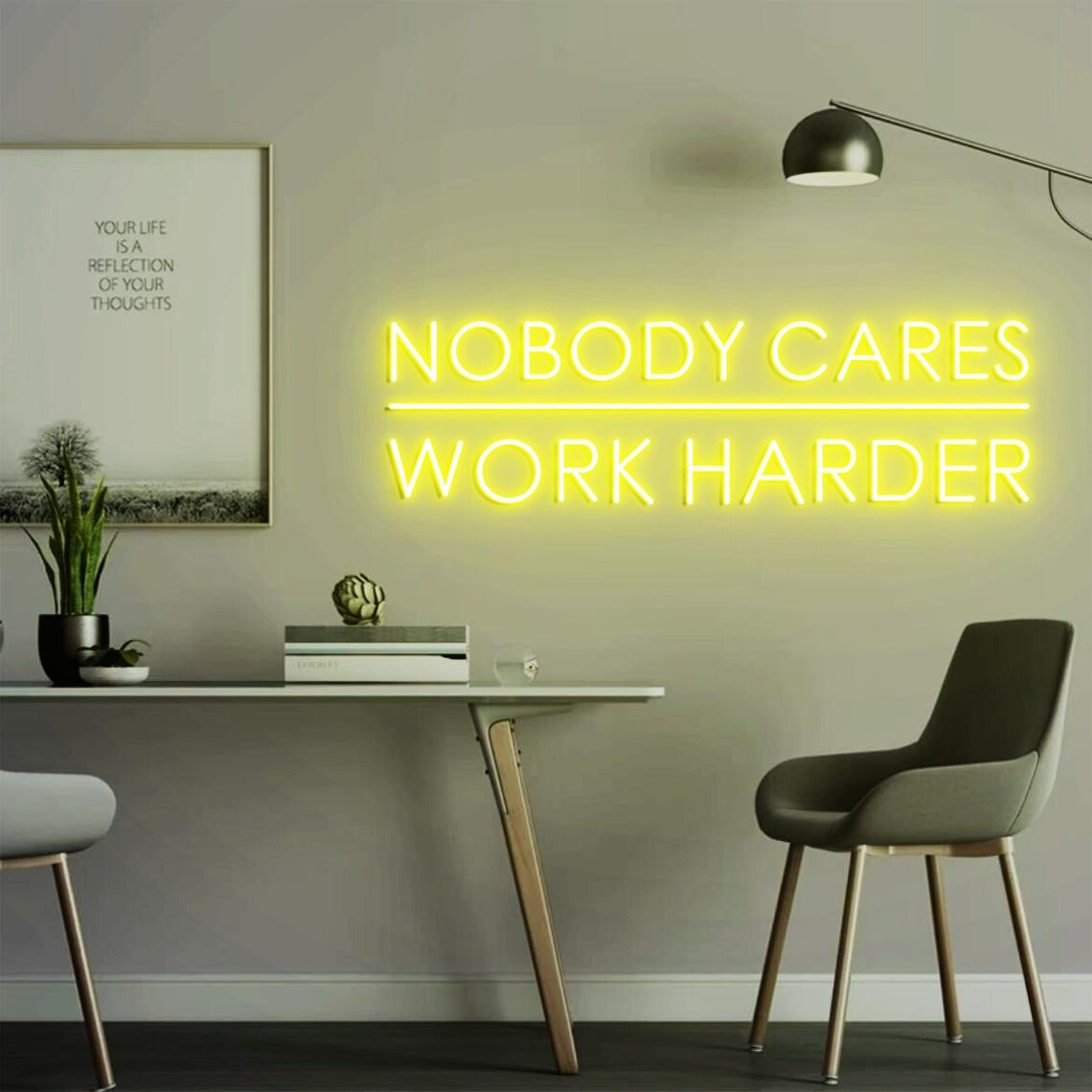 Neon Sign 'Tidak Ada Yang Pedu - Home Gym Outdoor Ideas ulasan dan harga