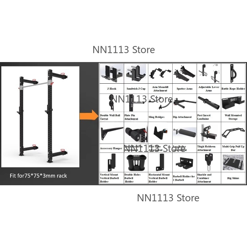 Peralatan Gym W6301 Rak Dindin - Home Gym Folding Rack ulasan dan harga