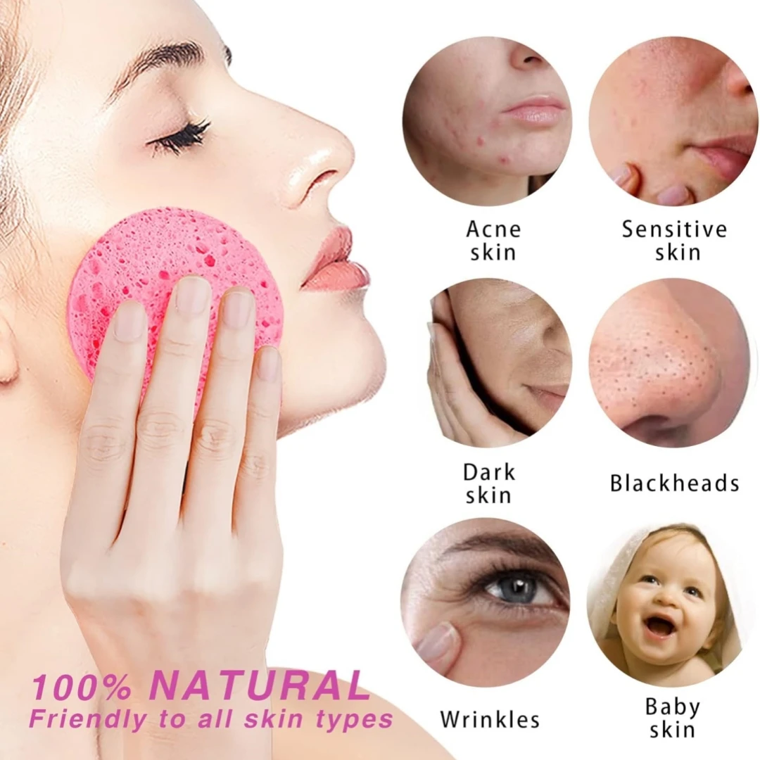 50-100PCS Set Spons Cuci Muka  - Home Gym Routine ulasan dan harga