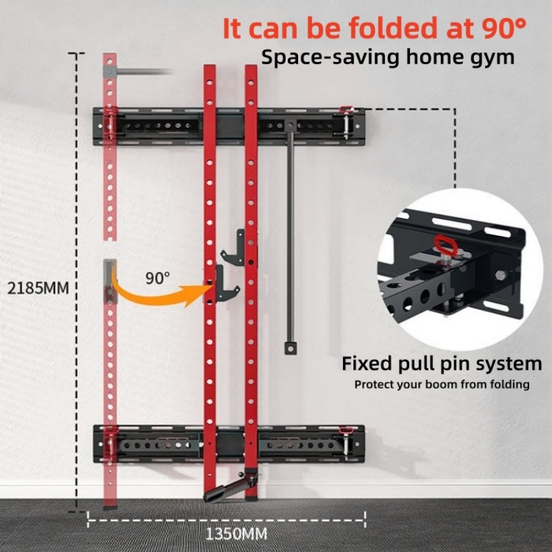 Rak Squat Lipat Dinding yang D - Home Gym Folding Rack ulasan dan harga