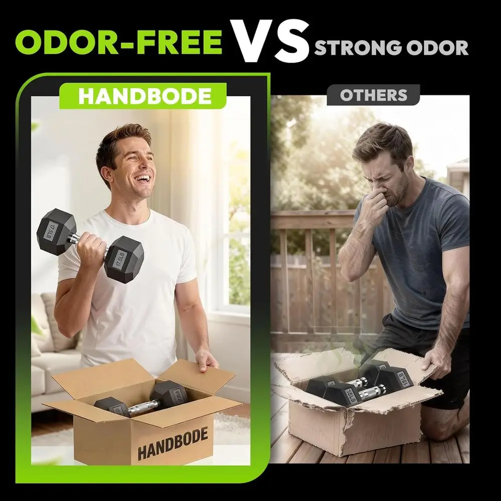Dumbbell Hexagonal dengan Rak  - Home Gym Options ulasan dan harga