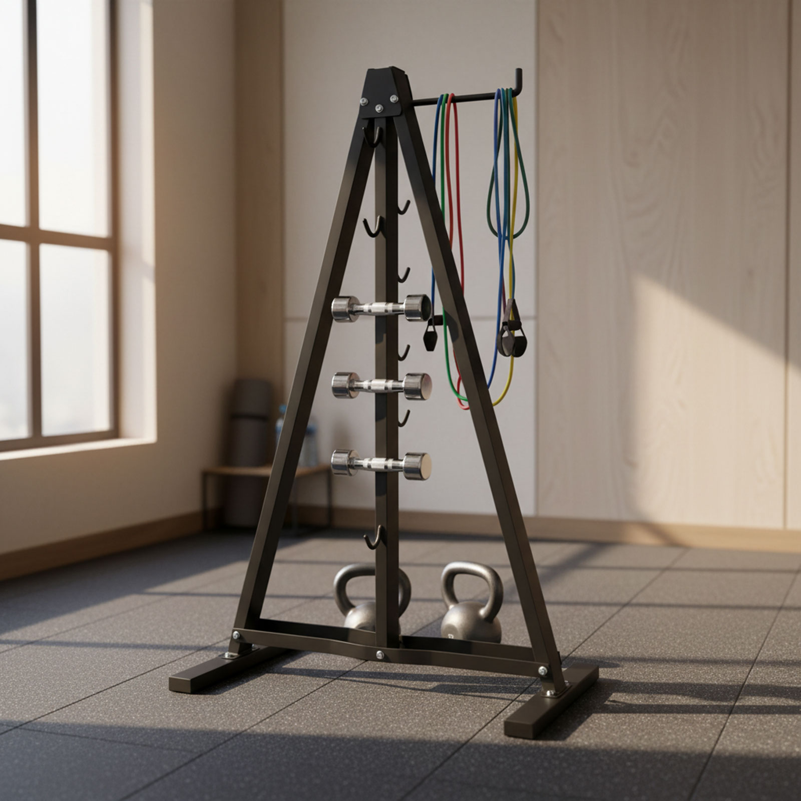 Rak Penyimpanan Alat Latihan L - Home Gym Hyrox ulasan dan harga