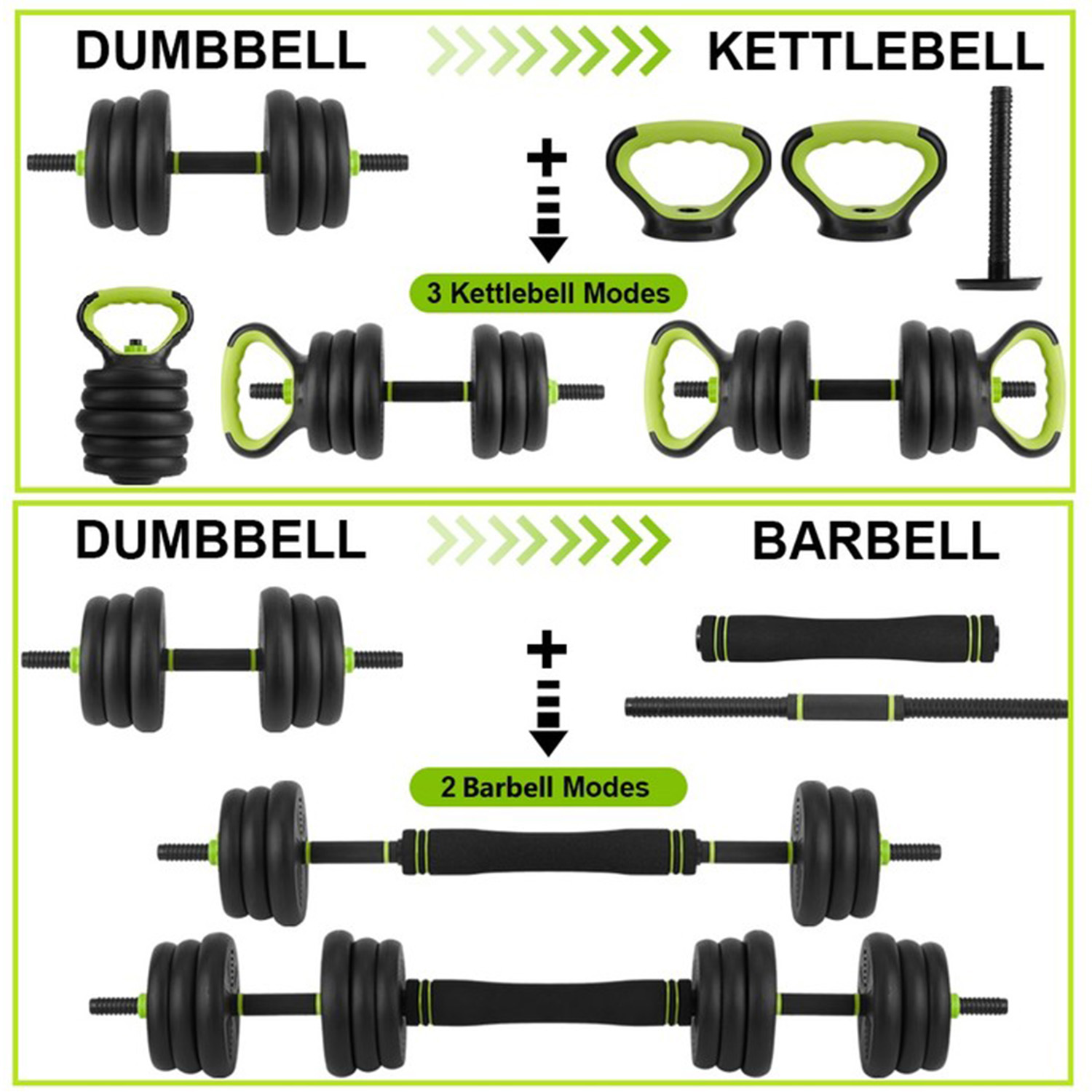 Set Dumbbell 4 in 1 yang Dapat - Home Gym Options ulasan dan harga