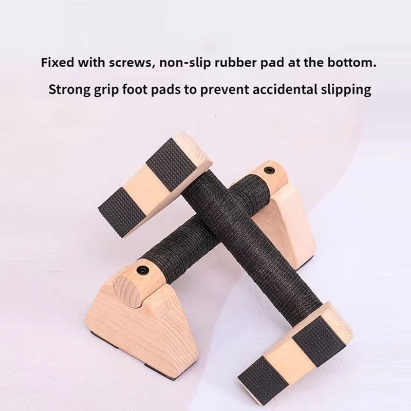 1 Pasang Bar Push Up Kayu, unt - Push Up Stand Bar ulasan dan harga