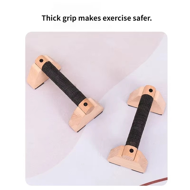 1 Pasang Bar Push Up Kayu, unt - Push Up Stand Bar ulasan dan harga