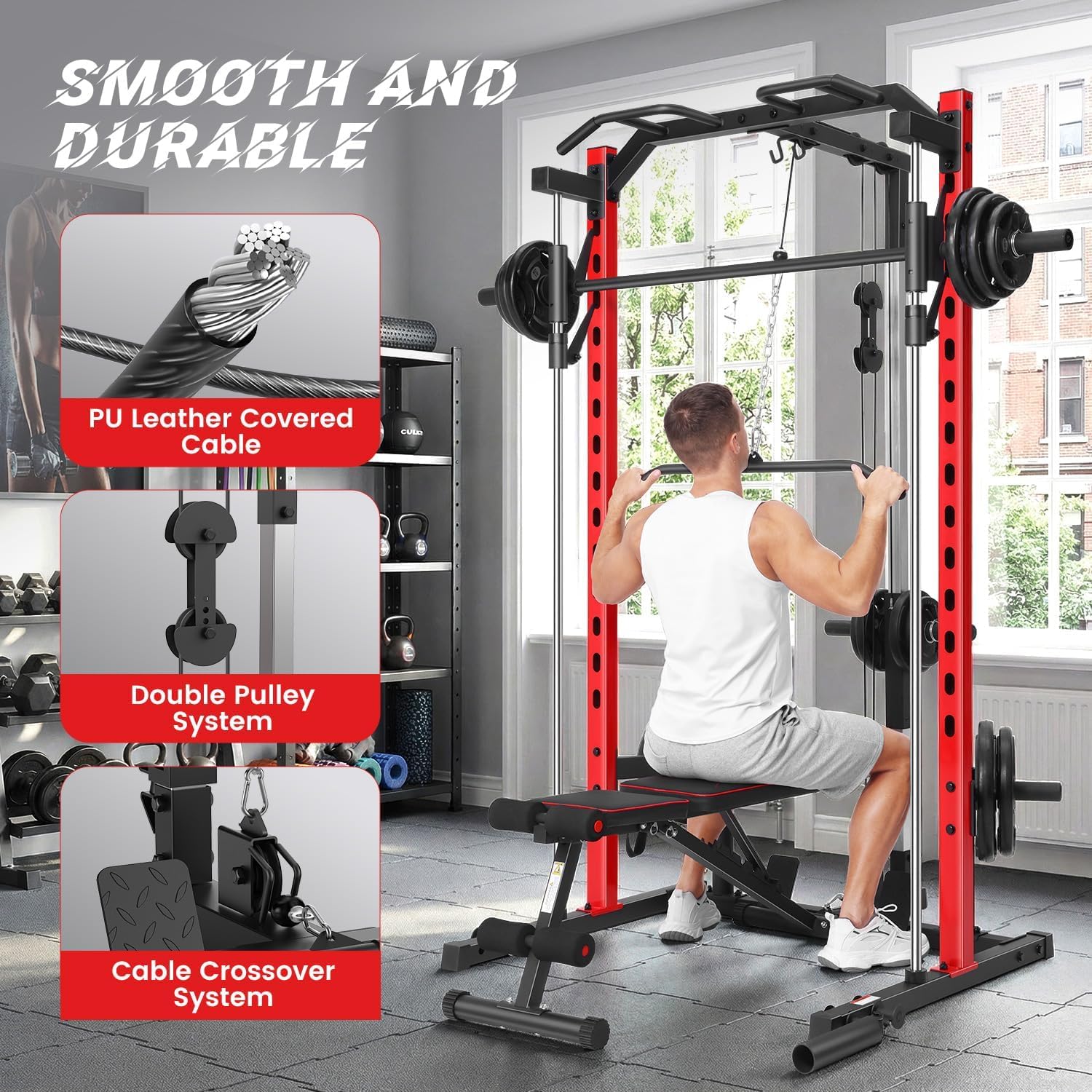 Rak Smith Machine All-in-One d - Home Gym One Machine ulasan dan harga