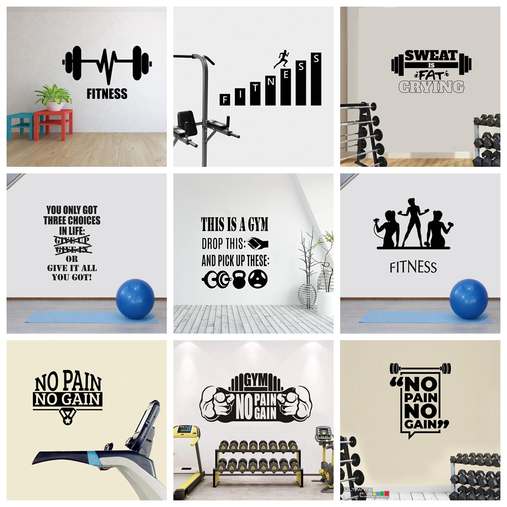 Stiker dinding budaya GYM, 1 b - Home Gym Kids ulasan dan harga